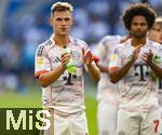 20.09.2025, Fussball Bundesliga 2025/2026, 4.Spieltag, TSG 1899 Hoffenheim - FC Bayern Mnchen, in der PreZero-Arena (Sinsheim). Joshua Kimmich (FC Bayern Mnchen) Schlussjubel.