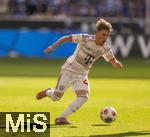 20.09.2025, Fussball Bundesliga 2025/2026, 4.Spieltag, TSG 1899 Hoffenheim - FC Bayern Mnchen, in der PreZero-Arena (Sinsheim). Lennart Karl (FC Bayern Mnchen) am Ball 