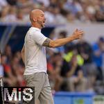 20.09.2025, Fussball Bundesliga 2025/2026, 4.Spieltag, TSG 1899 Hoffenheim - FC Bayern Mnchen, in der PreZero-Arena (Sinsheim). Trainer Christian Ilzer (Hoffenheim) reklamiert