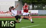 14.09.2025, Fussball Kreisliga Augsburg 2025/2026, 8.Spieltag, SV Mering II - TSV Pfersee Augsburg, re: Sascha Mlders (SV Mering) im Zweikampf 