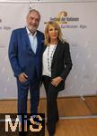 26.09.2025, Internationales Klassikfestival: Festival der Nationen 2025, im Kurhaus Bad Wrishofen (Unterallgu), Festivalerffnung im Kursaal mit Beatrice Rana, Klavier. Riccardo Minasi, Dirigent, Die Deutsche Kammerphilharmonie Bremen, re: Sngerin Ioreen Sheer mit Ehemann Klaus Jrgen Kahl.