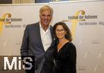 26.09.2025, Internationales Klassikfestival: Festival der Nationen 2025, im Kurhaus Bad Wrishofen (Unterallgu), Festivalerffnung im Kursaal mit Beatrice Rana, Klavier. Riccardo Minasi, Dirigent, Die Deutsche Kammerphilharmonie Bremen,  Wolfgang Thoma (Ansorge Logistik) mit Begleitung.    