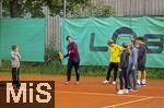 30.09.2025, Nassenbeuren bei Mindelheim, Tennistraining mit Nachwuchs von Trainerin Isabel Drr beim TSC Nassenbeuren. 