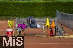 30.09.2025, Nassenbeuren bei Mindelheim, Tennistraining mit Nachwuchs von Trainerin Isabel Drr beim TSC Nassenbeuren. 