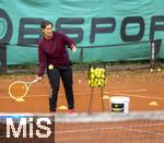 30.09.2025, Nassenbeuren bei Mindelheim, Tennistraining mit Nachwuchs von Trainerin Isabel Drr beim TSC Nassenbeuren. 