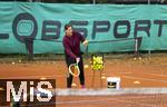 30.09.2025, Nassenbeuren bei Mindelheim, Tennistraining mit Nachwuchs von Trainerin Isabel Drr beim TSC Nassenbeuren. 