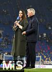 10.10.2025, Fussball WM-Qualifikation Europa 2025/26, 7.Spieltag,  Deutschland - Luxemburg, in der PreZero-Arena (Sinsheim). Moderatorin Esther Sedlaczek (Deutschland) und TV Experte Bastian Schweinsteiger (Deutschland).