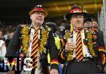 10.10.2025, Fussball WM-Qualifikation Europa 2025/26, 7.Spieltag,  Deutschland - Luxemburg, in der PreZero-Arena (Sinsheim). Die deutschen Fans feiern