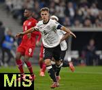 10.10.2025, Fussball WM-Qualifikation Europa 2025/26, 7.Spieltag,  Deutschland - Luxemburg, in der PreZero-Arena (Sinsheim). Joshua Kimmich (Deutschland) jubelt