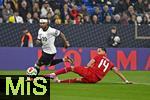 10.10.2025, Fussball WM-Qualifikation Europa 2025/26, 7.Spieltag,  Deutschland - Luxemburg, in der PreZero-Arena (Sinsheim). v.l. Serge Gnabry (Deutschland) gegen Eric Veiga (Luxemburg) 