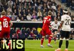 10.10.2025, Fussball WM-Qualifikation Europa 2025/26, 7.Spieltag,  Deutschland - Luxemburg, in der PreZero-Arena (Sinsheim). David Raum (Deutschland) erzielt mit diesem Freistoss mit links sein Tor zum 1:0 
