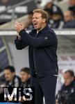 10.10.2025, Fussball WM-Qualifikation Europa 2025/26, 7.Spieltag,  Deutschland - Luxemburg, in der PreZero-Arena (Sinsheim). National-Trainer Julian Nagelsmann (Deutschland) gibt Lautstark Anweisungen.