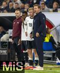 10.10.2025, Fussball WM-Qualifikation Europa 2025/26, 7.Spieltag,  Deutschland - Luxemburg, in der PreZero-Arena (Sinsheim). National-Trainer Julian Nagelsmann (Deutschland) wechselt Jonathan Burkardt (Deutschland) ein