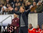 10.10.2025, Fussball WM-Qualifikation Europa 2025/26, 7.Spieltag,  Deutschland - Luxemburg, in der PreZero-Arena (Sinsheim). National-Trainer Julian Nagelsmann (Deutschland) gibt Lautstark Anweisungen.