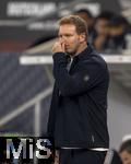 10.10.2025, Fussball WM-Qualifikation Europa 2025/26, 7.Spieltag,  Deutschland - Luxemburg, in der PreZero-Arena (Sinsheim). Trainer Julian Nagelsmann (Deutschland) nachdenklich 