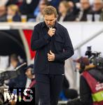 10.10.2025, Fussball WM-Qualifikation Europa 2025/26, 7.Spieltag,  Deutschland - Luxemburg, in der PreZero-Arena (Sinsheim). National-Trainer Julian Nagelsmann (Deutschland) nachdenklich 