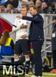 10.10.2025, Fussball WM-Qualifikation Europa 2025/26, 7.Spieltag,  Deutschland - Luxemburg, in der PreZero-Arena (Sinsheim). v.li: Maximilian Beier (Deutschland) bei seiner Einwechslung, re: National-Trainer Julian Nagelsmann (Deutschland) 