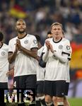 10.10.2025, Fussball WM-Qualifikation Europa 2025/26, 7.Spieltag,  Deutschland - Luxemburg, in der PreZero-Arena (Sinsheim). Nach dem Spiel, Jonathan Tah (Deutschland), Maximilian Beier (Deutschland) 