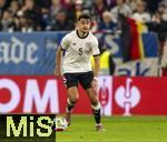 10.10.2025, Fussball WM-Qualifikation Europa 2025/26, 7.Spieltag,  Deutschland - Luxemburg, in der PreZero-Arena (Sinsheim). Aleksandar Pavlovic (Deutschland) am Ball 