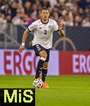 10.10.2025, Fussball WM-Qualifikation Europa 2025/26, 7.Spieltag,  Deutschland - Luxemburg, in der PreZero-Arena (Sinsheim). Waldemar Anton (Deutschland) am Ball 