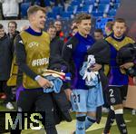 10.10.2025, Fussball WM-Qualifikation Europa 2025/26, 7.Spieltag,  Deutschland - Luxemburg, in der PreZero-Arena (Sinsheim). Alexander Nbel, Torwart Finn Dahmen (Deutschland), Waldemar Anton (Deutschland) 