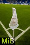 10.10.2025, Fussball WM-Qualifikation Europa 2025/26, 7.Spieltag,  Deutschland - Luxemburg, in der PreZero-Arena (Sinsheim). Eckfahnen sind mit dem Logo des DFB mit dem Bundesadler bedruckt.