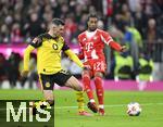 18.10.2025, Fussball Bundesliga 2025/2026, 7.Spieltag, FC Bayern Mnchen - Borussia Dortmund, in der Allianz-Arena Mnchen,  v.l. Pascal Gro (Borussia Dortmund) gegen Michael Olise (FC Bayern Mnchen) 



