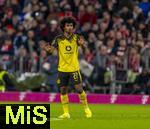 18.10.2025, Fussball Bundesliga 2025/2026, 7.Spieltag, FC Bayern Mnchen - Borussia Dortmund, in der Allianz-Arena Mnchen, Karim Adeyemi (Borussia Dortmund) in Rage.