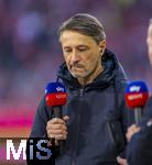 18.10.2025, Fussball Bundesliga 2025/2026, 7.Spieltag, FC Bayern Mnchen - Borussia Dortmund, in der Allianz-Arena Mnchen, Trainer Niko Kovac (Borussia Dortmund) beim SKY-Sport Interview nachdenklich 