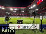22.10.2025,  Fussball UEFA Championsleague 2025/2026: Vorrunde 3.Spieltag, FC Bayern Mnchen - Club Brgge, in der Allianz-Arena Mnchen. Die Kamera steht bereit
  

