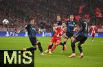 22.10.2025,  Fussball UEFA Championsleague 2025/2026: Vorrunde 3.Spieltag, FC Bayern Mnchen - Club Brgge, in der Allianz-Arena Mnchen. Lennart Karl (FC Bayern Mnchen) trifft zum 1:0
  

