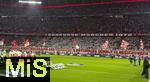 22.10.2025,  Fussball UEFA Championsleague 2025/2026: Vorrunde 3.Spieltag, FC Bayern Mnchen - Club Brgge, in der Allianz-Arena Mnchen. Choreografie der Sdkurve
  

