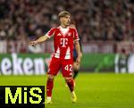 22.10.2025,  Fussball UEFA Championsleague 2025/2026: Vorrunde 3.Spieltag, FC Bayern Mnchen - Club Brgge, in der Allianz-Arena Mnchen. Lennart Karl (FC Bayern Mnchen) 