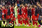 22.10.2025,  Fussball UEFA Championsleague 2025/2026: Vorrunde 3.Spieltag, FC Bayern Mnchen - Club Brgge, in der Allianz-Arena Mnchen. Schlussjubel der Bayernspieler.