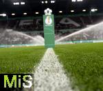 28.10.2025, Fussball DFB-Pokal 2025/2026, 2.Runde, FC Augsburg - VfL Bochum, in der WWK-Arena Augsburg. Der Derby Spielball liegt auf einem Podest mit DFB Logo
