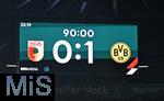 31.10.2025, Fussball 1. Bundesliga 2025/2026, 9.Spieltag, FC Augsburg - Borussia Dortmund, in der WWK-Arena Augsburg. Nach 90.Minuten steht es 0:1.
 

