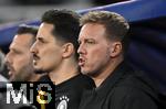 14.11.2025, Fussball WM-Qualifikation Europa 2025/26, 9.Spieltag,  Luxemburg - Deutschland, im Stade de Luxembourg (Croix de Gasperich, Luxemburg), National-Trainer Julian Nagelsmann (Deutschland) singt die Hymne mit