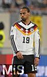 14.11.2025, Fussball WM-Qualifikation Europa 2025/26, 9.Spieltag,  Luxemburg - Deutschland, im Stade de Luxembourg (Croix de Gasperich, Luxemburg), Leroy Sane (Deutschland) nachdenklich
