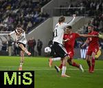 14.11.2025, Fussball WM-Qualifikation Europa 2025/26, 9.Spieltag,  Luxemburg - Deutschland, im Stade de Luxembourg (Croix de Gasperich, Luxemburg), Florian Wirtz (Deutschland) zieht ab.