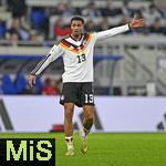 14.11.2025, Fussball WM-Qualifikation Europa 2025/26, 9.Spieltag,  Luxemburg - Deutschland, im Stade de Luxembourg (Croix de Gasperich, Luxemburg), Felix Nmecha (Deutschland) gestikuliert