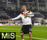 14.11.2025, Fussball WM-Qualifikation Europa 2025/26, 9.Spieltag,  Luxemburg - Deutschland, im Stade de Luxembourg (Croix de Gasperich, Luxemburg), Nick Woltemade (Deutschland) Torjubel 