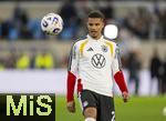 14.11.2025, Fussball WM-Qualifikation Europa 2025/26, 9.Spieltag,  Luxemburg - Deutschland, im Stade de Luxembourg (Croix de Gasperich, Luxemburg), Malick Thiaw (Deutschland) am Ball beim Aufw�rmen.