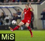 14.11.2025, Fussball WM-Qualifikation Europa 2025/26, 9.Spieltag,  Luxemburg - Deutschland, im Stade de Luxembourg (Croix de Gasperich, Luxemburg), Laurent Jans (Luxemburg) am Ball 