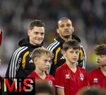 14.11.2025, Fussball WM-Qualifikation Europa 2025/26, 9.Spieltag,  Luxemburg - Deutschland, im Stade de Luxembourg (Croix de Gasperich, Luxemburg),  v.li: Florian Wirtz (Deutschland), Leroy Sane (Deutschland).