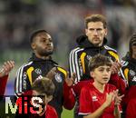 14.11.2025, Fussball WM-Qualifikation Europa 2025/26, 9.Spieltag,  Luxemburg - Deutschland, im Stade de Luxembourg (Croix de Gasperich, Luxemburg),  Ridle Baku (Deutschland), Leon Goretzka (Deutschland), Serge Gnabry (Deutschland) 