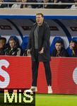 14.11.2025, Fussball WM-Qualifikation Europa 2025/26, 9.Spieltag,  Luxemburg - Deutschland, im Stade de Luxembourg (Croix de Gasperich, Luxemburg), Trainer Julian Nagelsmann (Deutschland) schwebt vor �rger in der Luft.