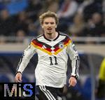 14.11.2025, Fussball WM-Qualifikation Europa 2025/26, 9.Spieltag,  Luxemburg - Deutschland, im Stade de Luxembourg (Croix de Gasperich, Luxemburg), Nick Woltemade (Deutschland) in Aktion.