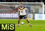 14.11.2025, Fussball WM-Qualifikation Europa 2025/26, 9.Spieltag,  Luxemburg - Deutschland, im Stade de Luxembourg (Croix de Gasperich, Luxemburg), David Raum (Deutschland) am Ball 