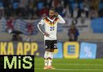 14.11.2025, Fussball WM-Qualifikation Europa 2025/26, 9.Spieltag,  Luxemburg - Deutschland, im Stade de Luxembourg (Croix de Gasperich, Luxemburg), Serge Gnabry (Deutschland) nachdenklich 