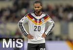 14.11.2025, Fussball WM-Qualifikation Europa 2025/26, 9.Spieltag,  Luxemburg - Deutschland, im Stade de Luxembourg (Croix de Gasperich, Luxemburg), Serge Gnabry (Deutschland) nachdenklich 